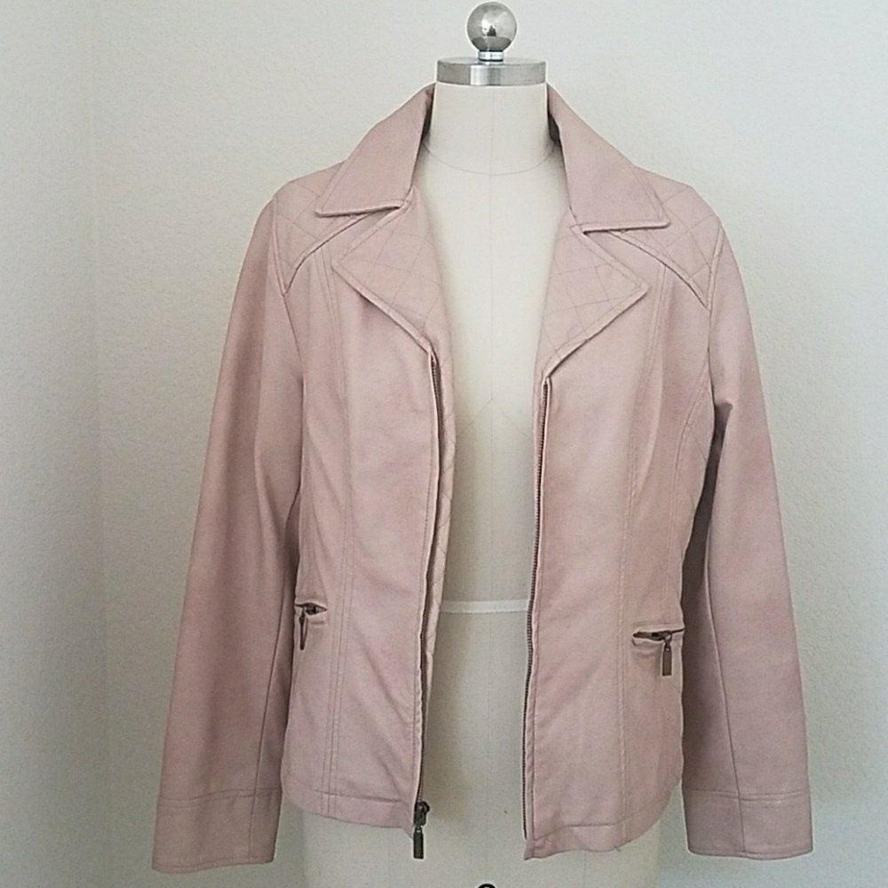 ALFANI Vegan Leather Jacket